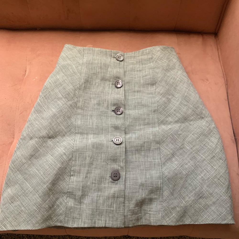 Cute plaid mini skirt
